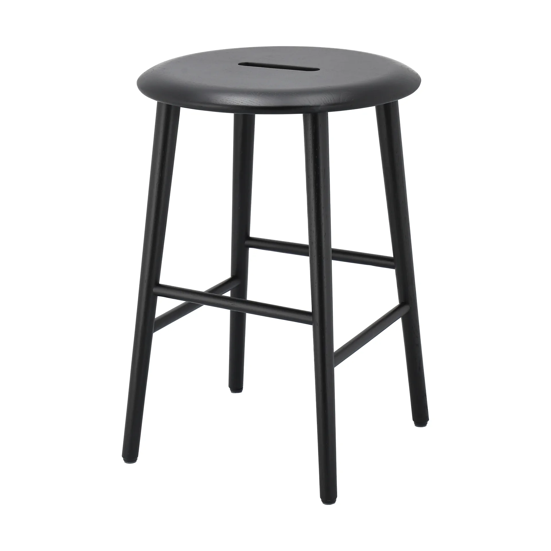 Norrabo スツール 45 cm, Black lacquered oak 1898