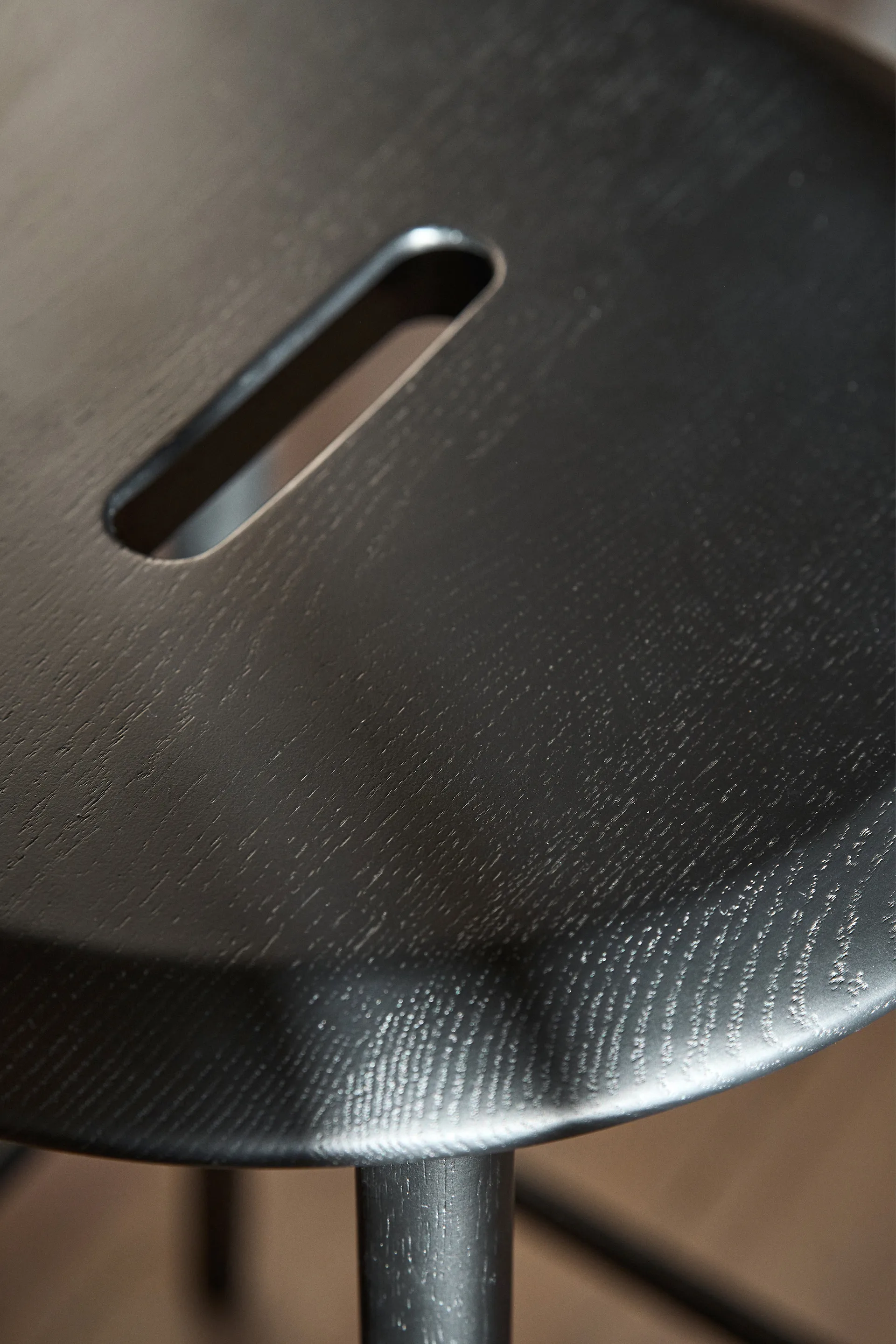 Norrabo スツール 65 cm, Black lacquered oak 1898