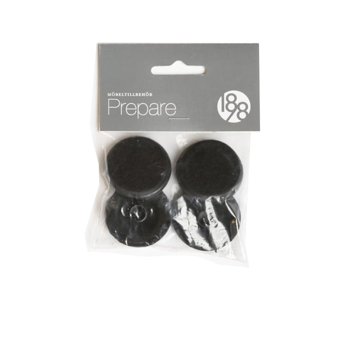 Prepare フロア保護 - Black, 37mm plastic felt tube rivet, 4 pcs - 1898