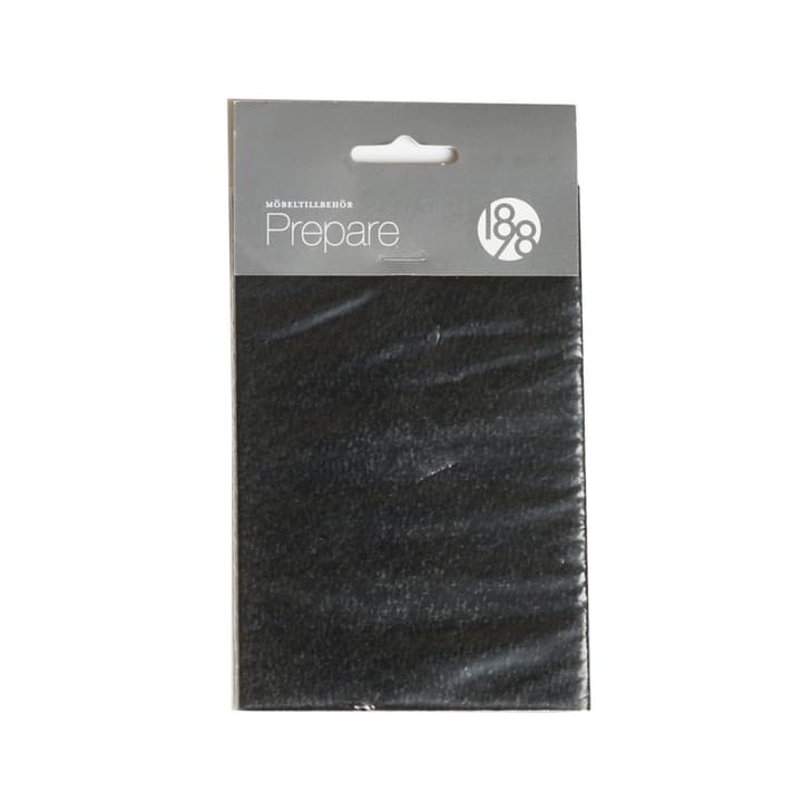 Prepare furniture フロア保護 - Black, self-adhesive felt piece 100x150 mm - 1898