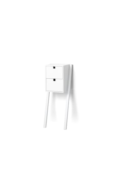 Square ベッド&廊下用 シェルフ - White - 1898