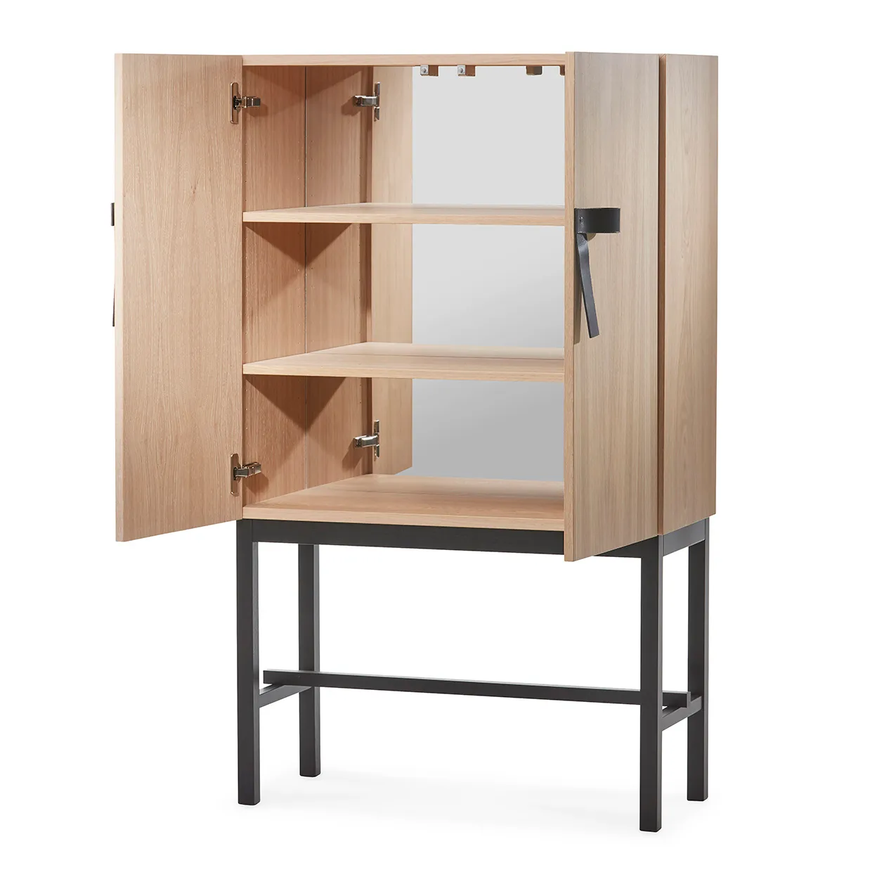 The Bow カップボード, White-oiled oak-black A2 | エイツー