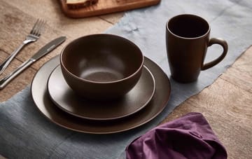 セラミック ワークショップ スモール プレート Ø19.5 cm - Chestnut-matte brown - Aida | アイーダ