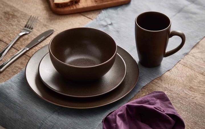セラミック ワークショップ スモール プレート Ø19.5 cm, Chestnut-matte brown Aida | アイーダ