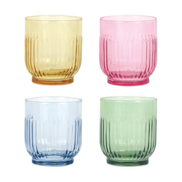 Aida ドリンクグラス 33 cl 4本 - Amber, red, light blue, green - Aida | アイーダ
