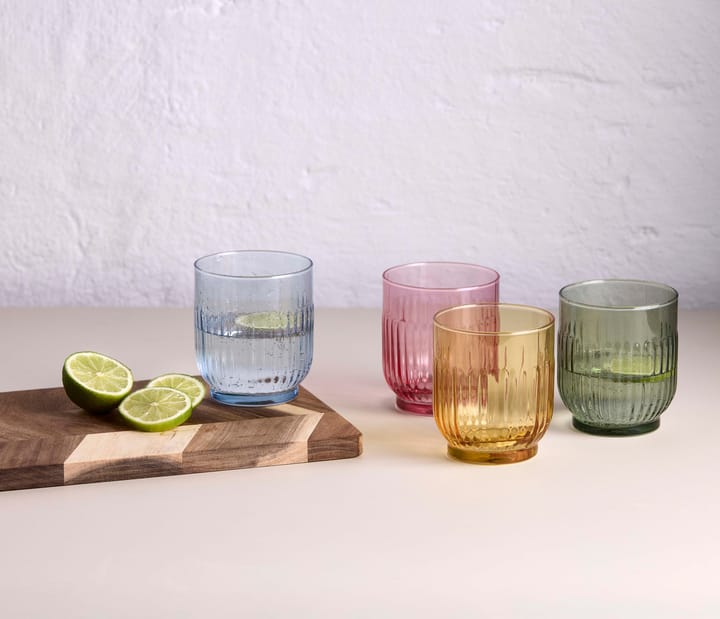 Aida ドリンクグラス 33 cl 4本, Amber, red, light blue, green Aida | アイーダ