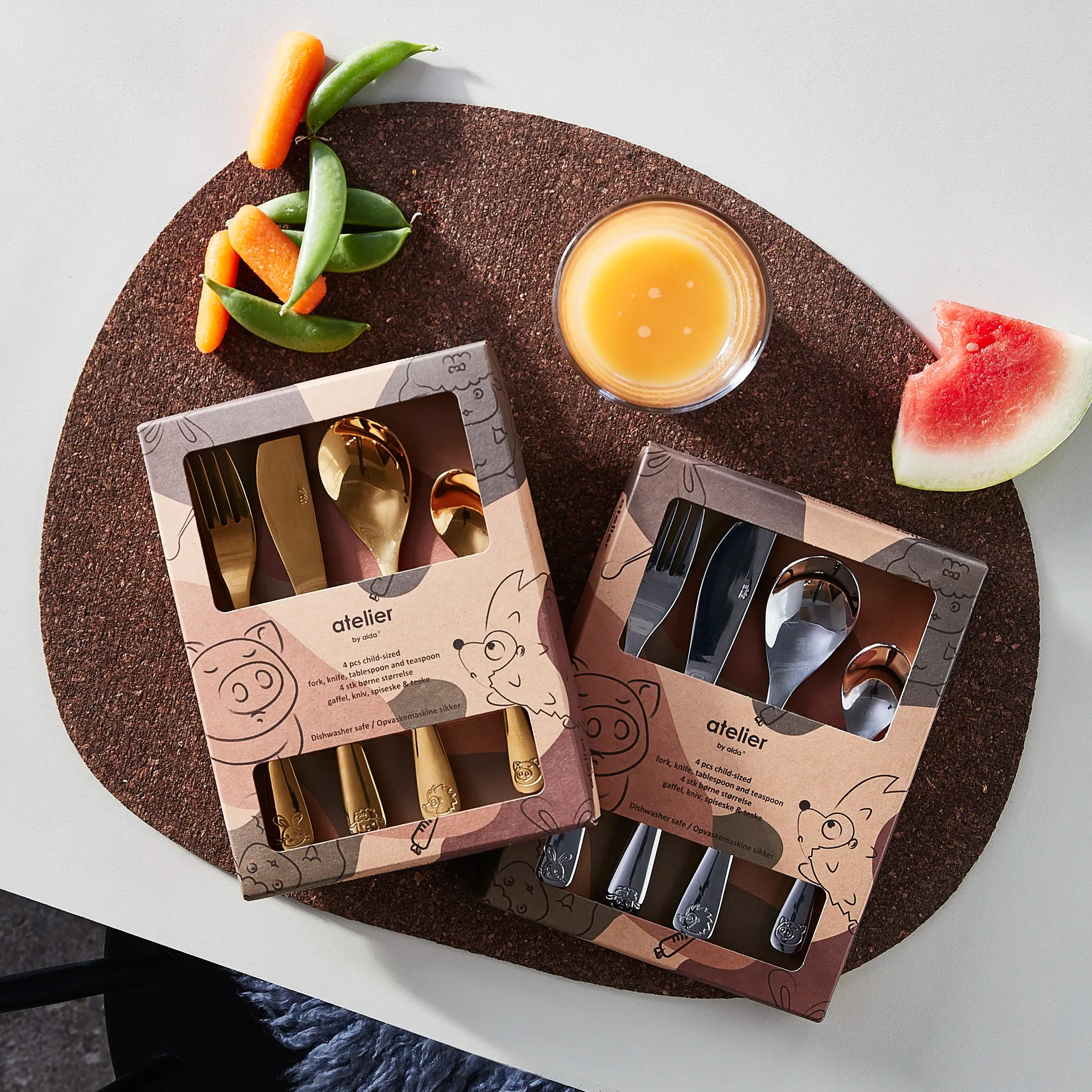 Aida 子供用カトラリー 4 ピース, Gold Aida | アイーダ