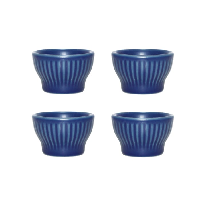 Groovy エッグカップ 4パック - Blue stoneware - Aida | アイーダ
