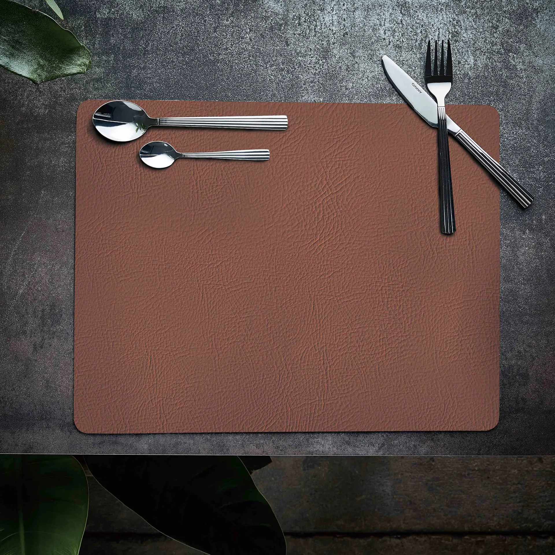 Quadro ランチョンマット 35x45 cm, cognac Aida | アイーダ