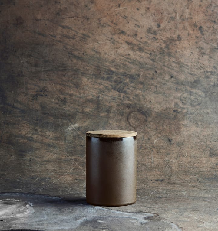 Raw 収納ジャー 蓋つき 15 cm, Metallic brown Aida | アイーダ