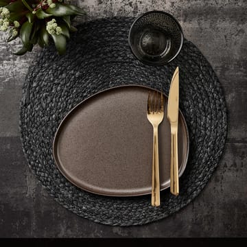 Raw オーガニック ランチプレート 24x21 cm - Metallic Brown - Aida | アイーダ
