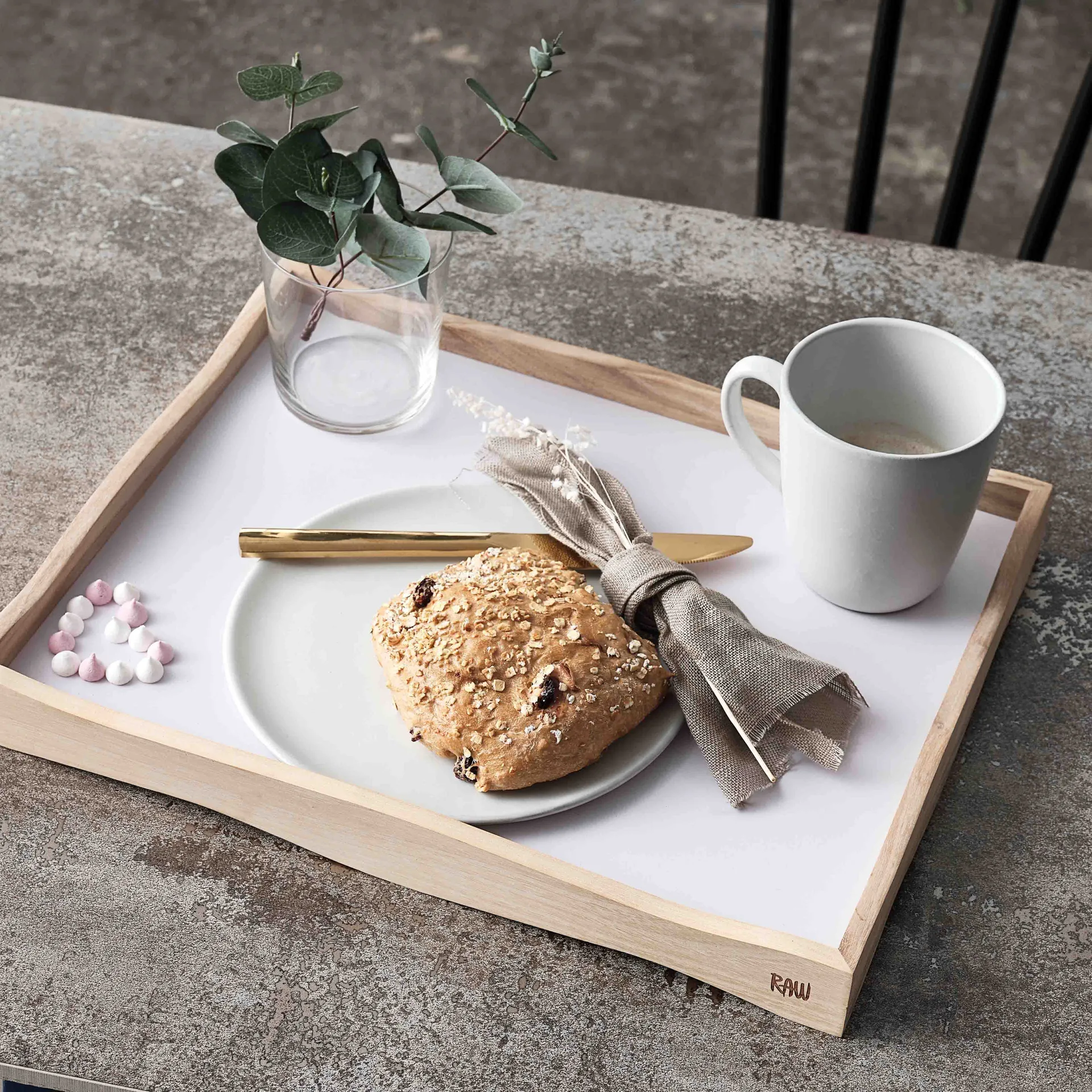 Raw マグ ハンドル付き 35 cl, Arctic white Aida | アイーダ