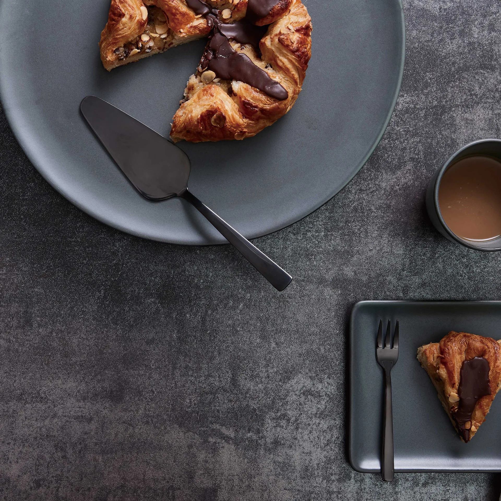 Raw ケーキフォーク 4 ピース, black Aida | アイーダ