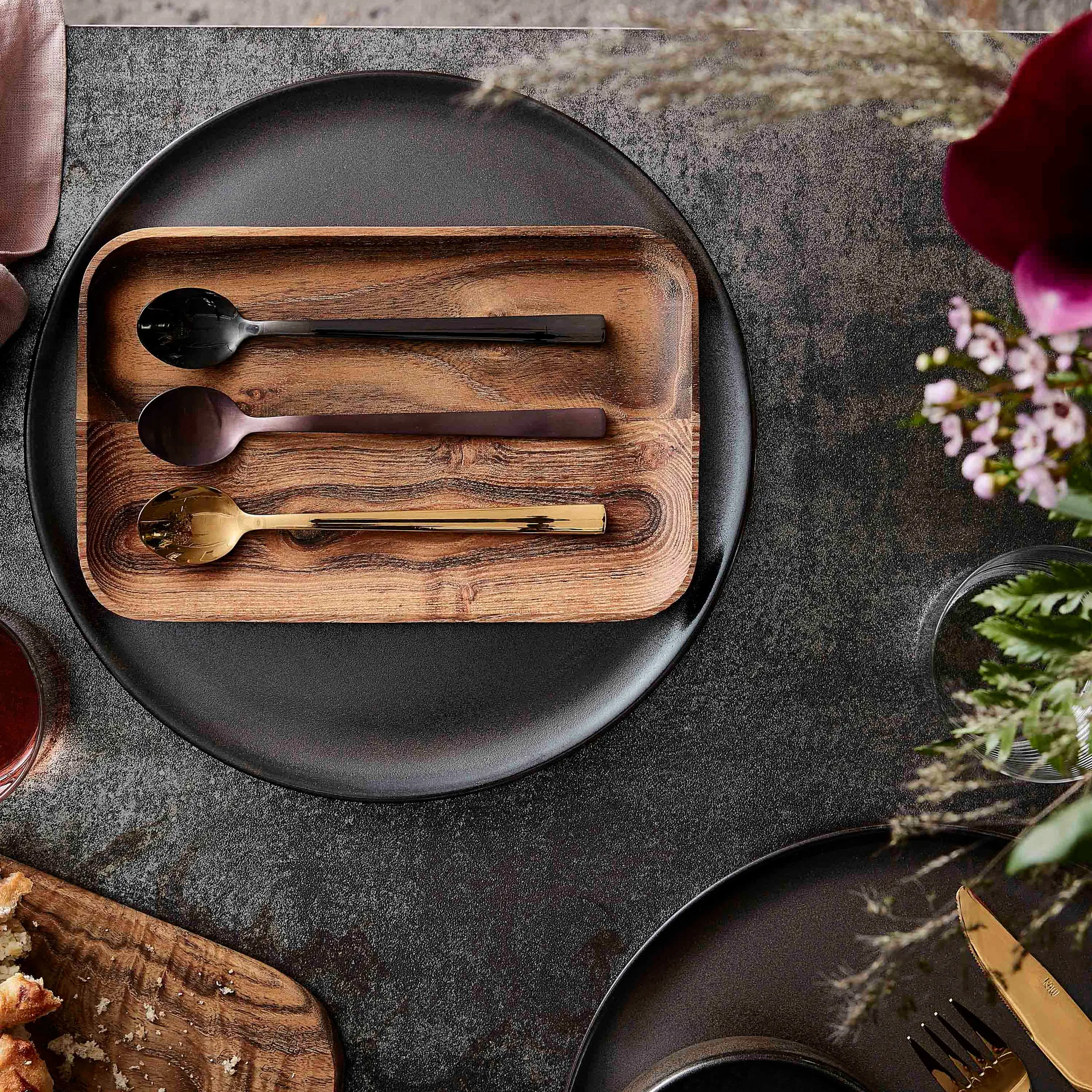 Raw ラテスプーン 4パック, Black Aida | アイーダ