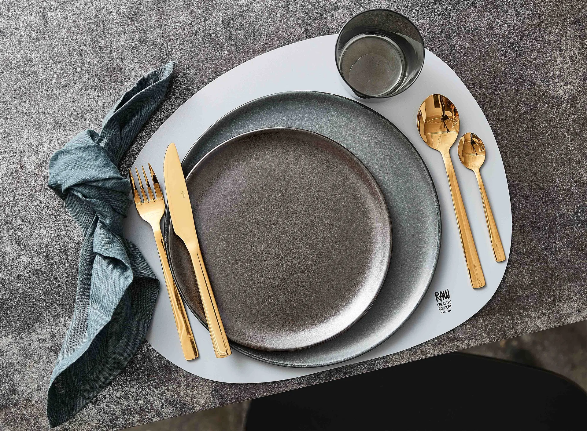 Raw デザートスプーン 4パック, Gold Aida | アイーダ