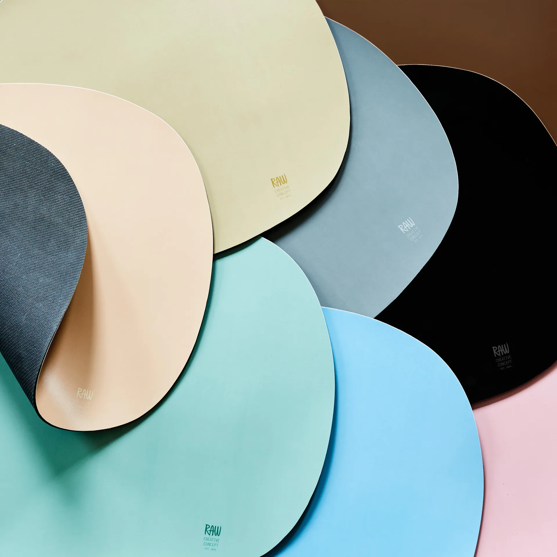 Raw クリエイティブランチョンマット シリコン 41x33.5 cm, Green Aida | アイーダ