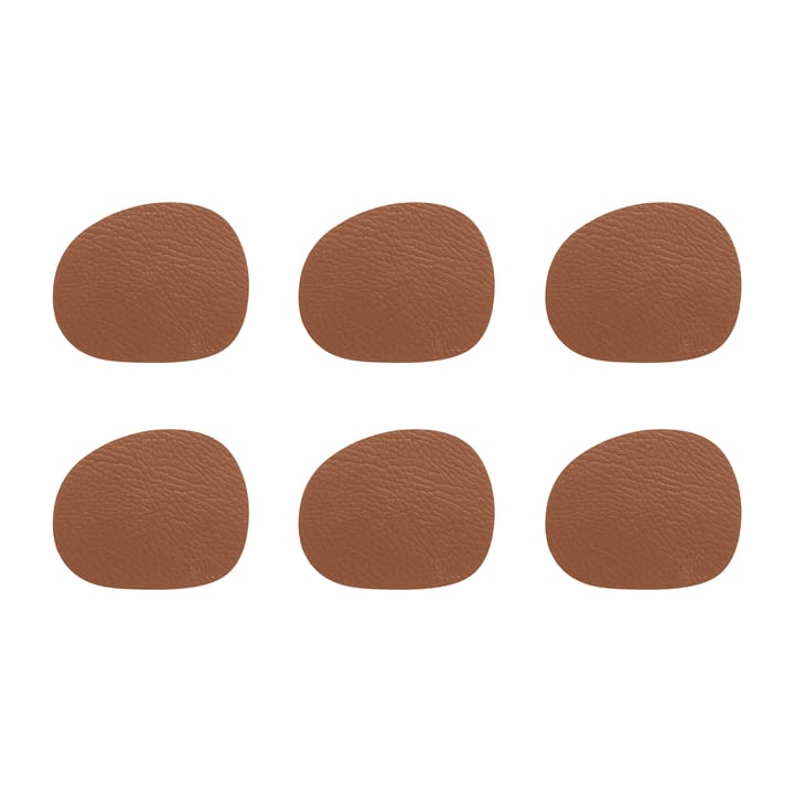 Raw コースター レザー 6パック - Cinnamon brown (brown) - Aida | アイーダ