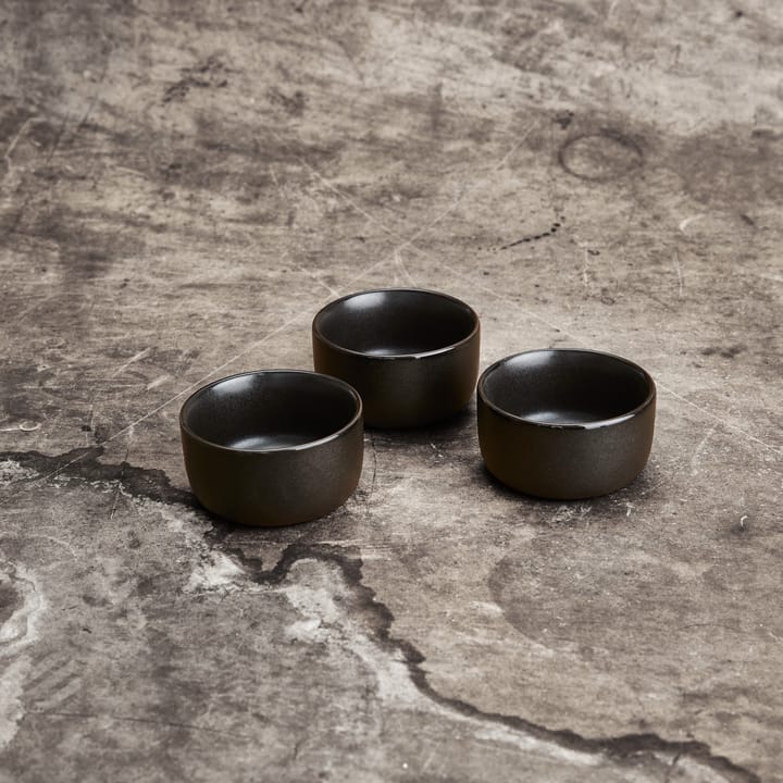 Raw ボウル ミニ Ø7.5 cm 3パック, Titanium Black Aida | アイーダ