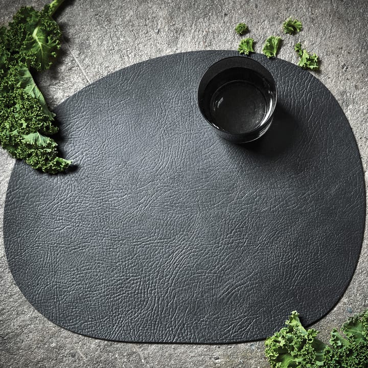 Raw ランチョンマット レザー, Black buffalo (black) Aida | アイーダ