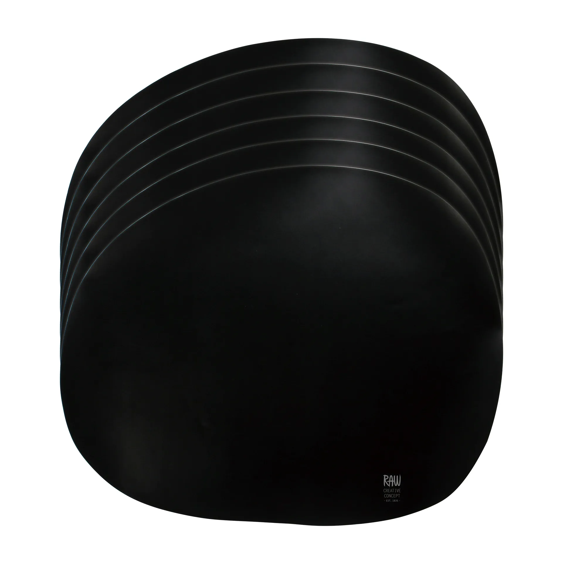 Raw プレースマット silicone 6パック, Black Aida | アイーダ