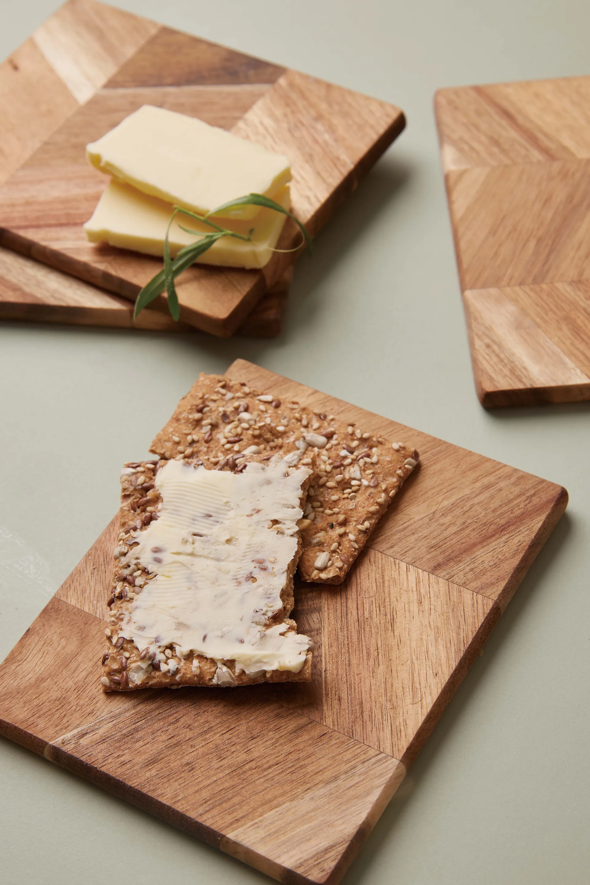 Skärbräda フィッシュボーンパターン 12x15 cm 4枚セット, Acacia tree Aida | アイーダ