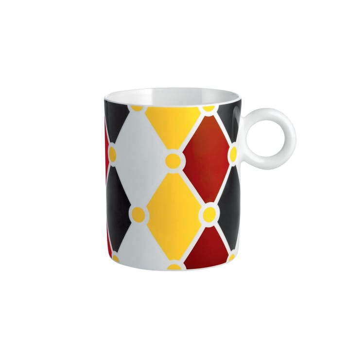 Circus マグ 35 cl - Black-white-red-yellow - Alessi | アレッシィ