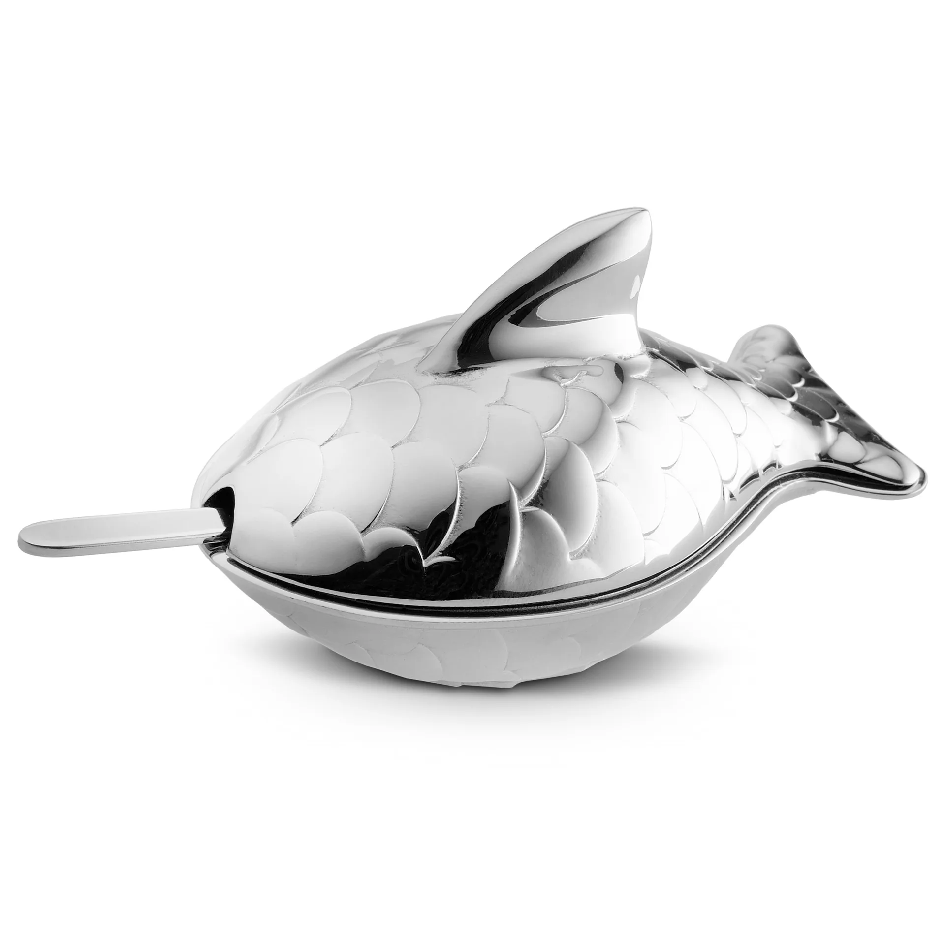 Colombina fish salt cellar, stainless steel Alessi | アレッシィ