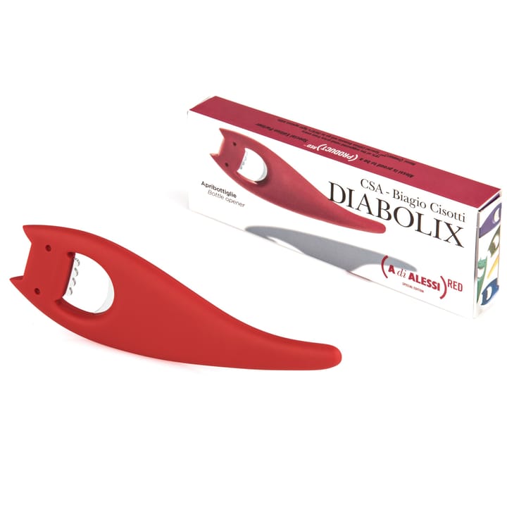 Diabolix ボトルオープナー, red Alessi | アレッシィ