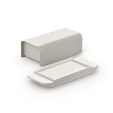 Mattina バター皿 9.5x21 cm - Warm grey-stainless steel - Alessi | アレッシィ