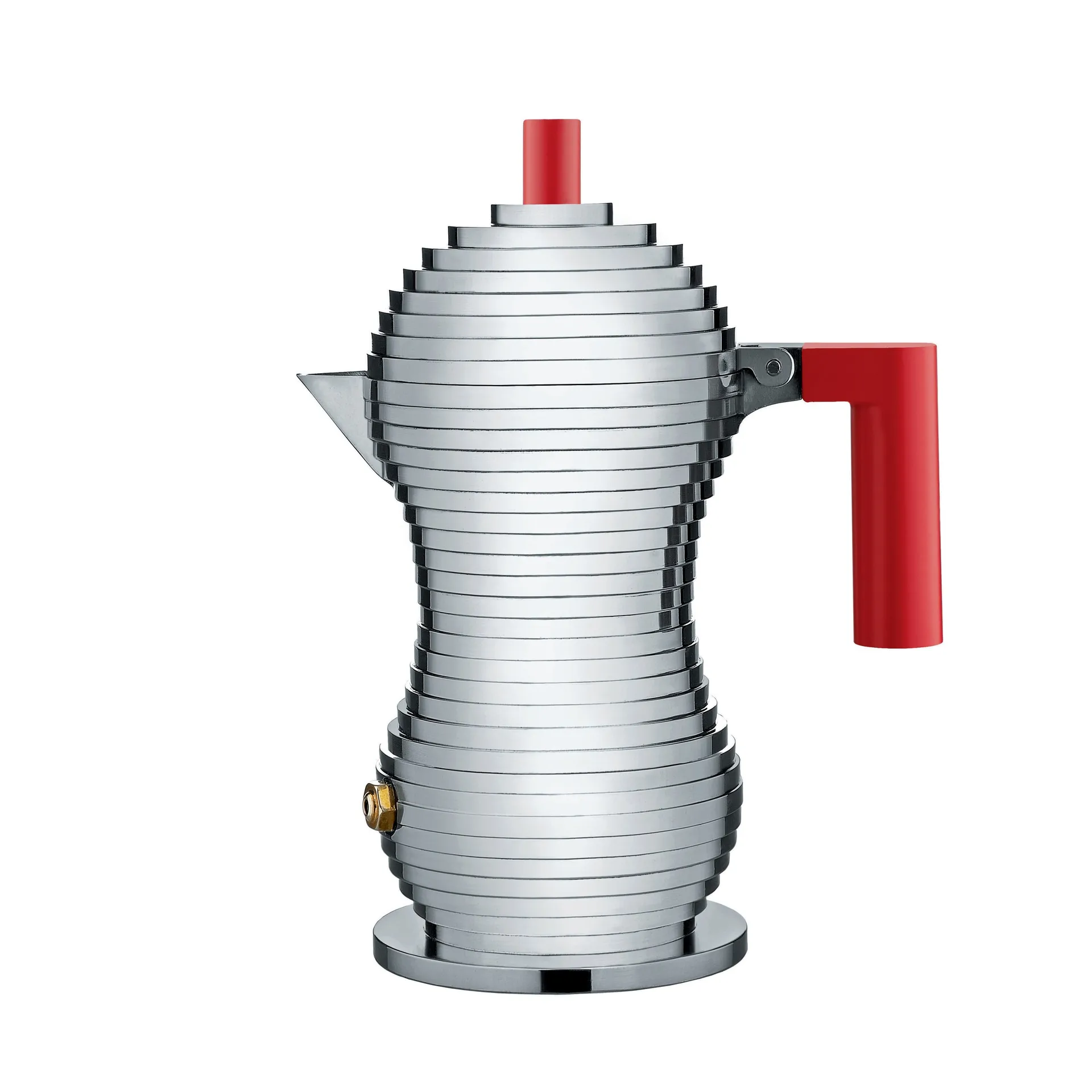 Pulcina エスプレッソメーカー 3 カップ, red handle Alessi | アレッシィ