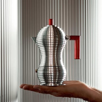 Pulcina エスプレッソメーカー 3 カップ - red handle - Alessi | アレッシィ