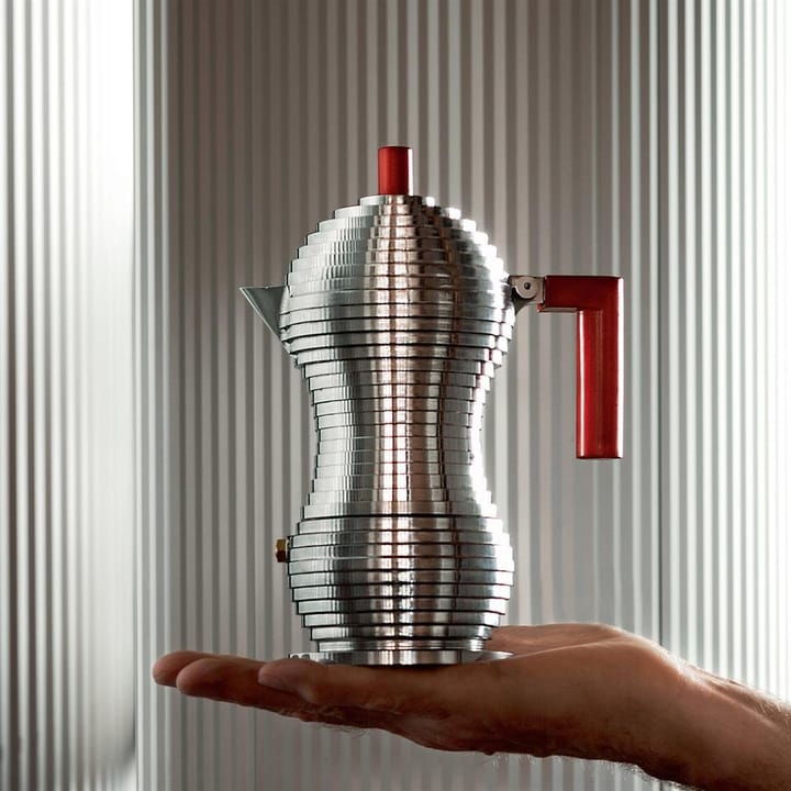 Pulcina エスプレッソメーカー 3 カップ, red handle Alessi | アレッシィ