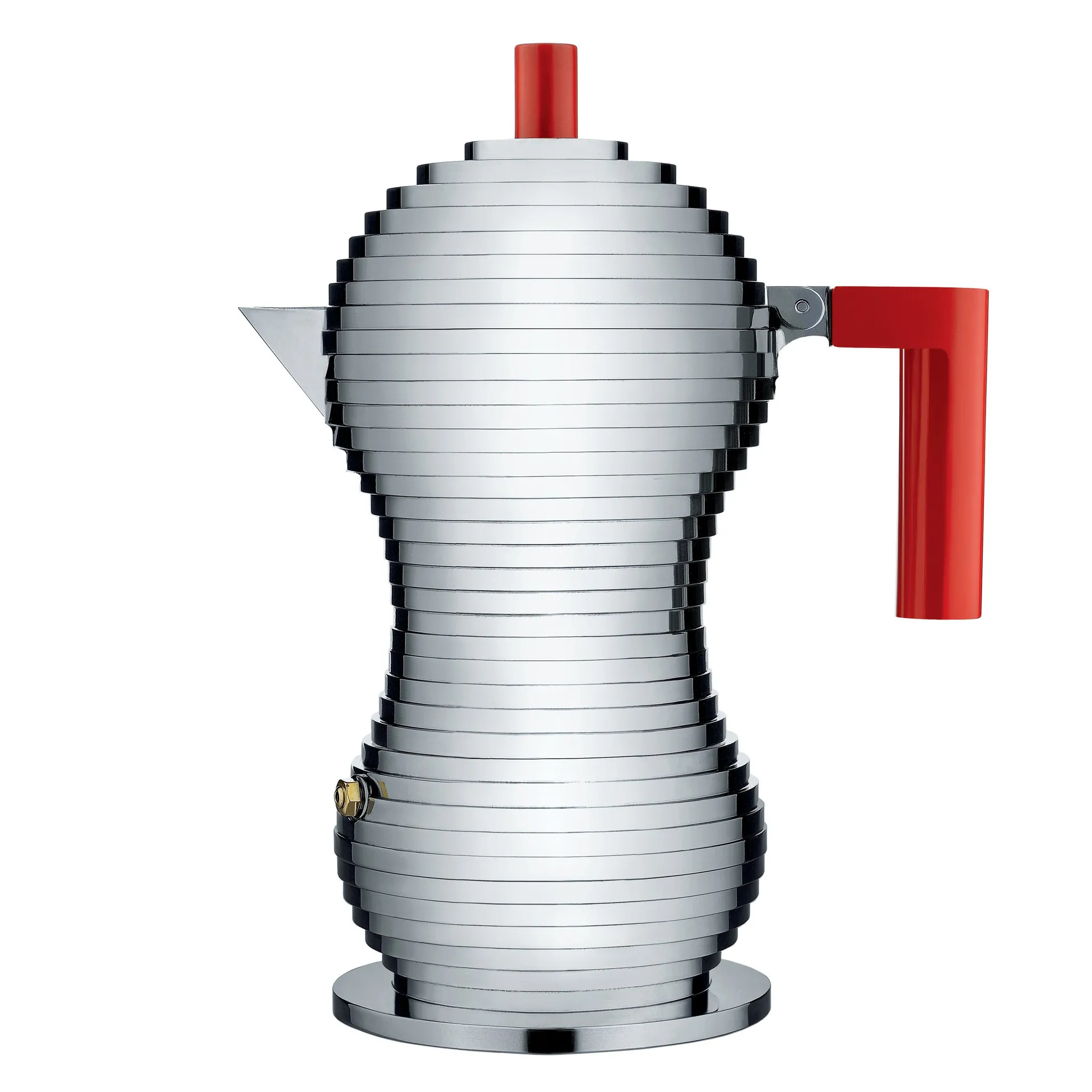 Pulcina エスプレッソメーカー 6 カップ, red handle Alessi | アレッシィ