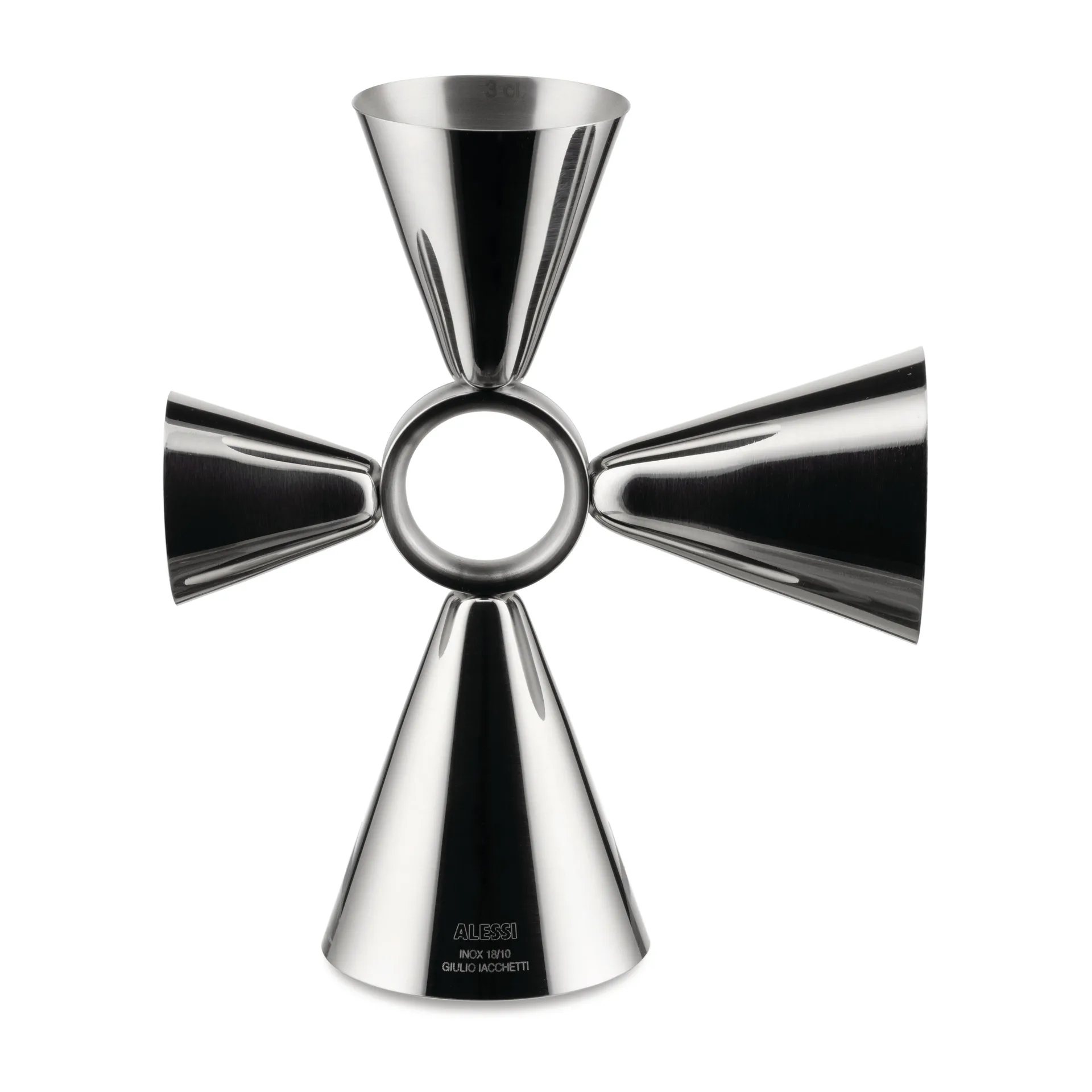 Quadri combo jigger カクテル用メジャーカップ, Stainless steel Alessi | アレッシィ