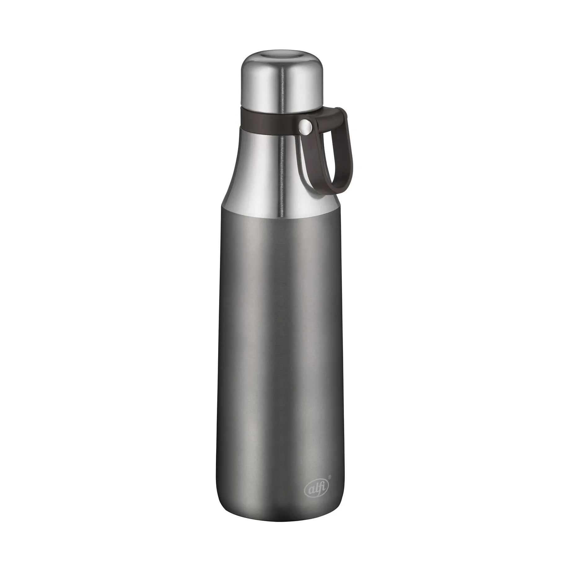 City vattenbottle 二重構造 0.5 l, Grey satin Alfi
