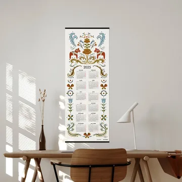 ダーラヘスト カレンダー 2025 - 35x90 cm - Almedahls | アルメダールズ