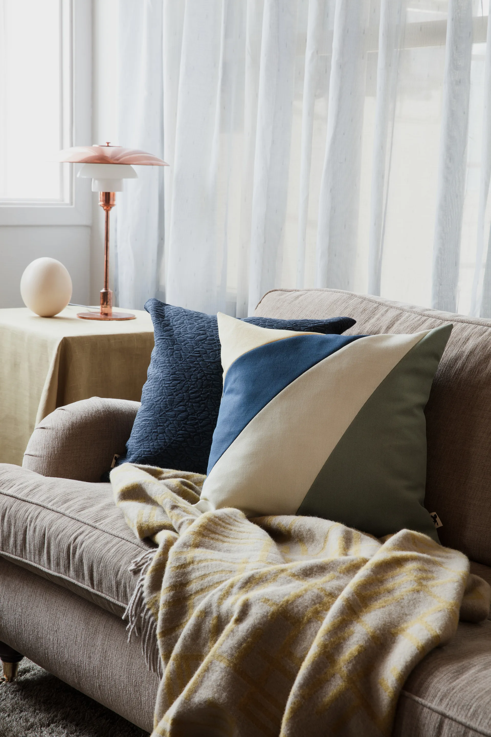 Alma クッションカバー 50x50 cm, Green-yellow Almedahls | アルメダールズ