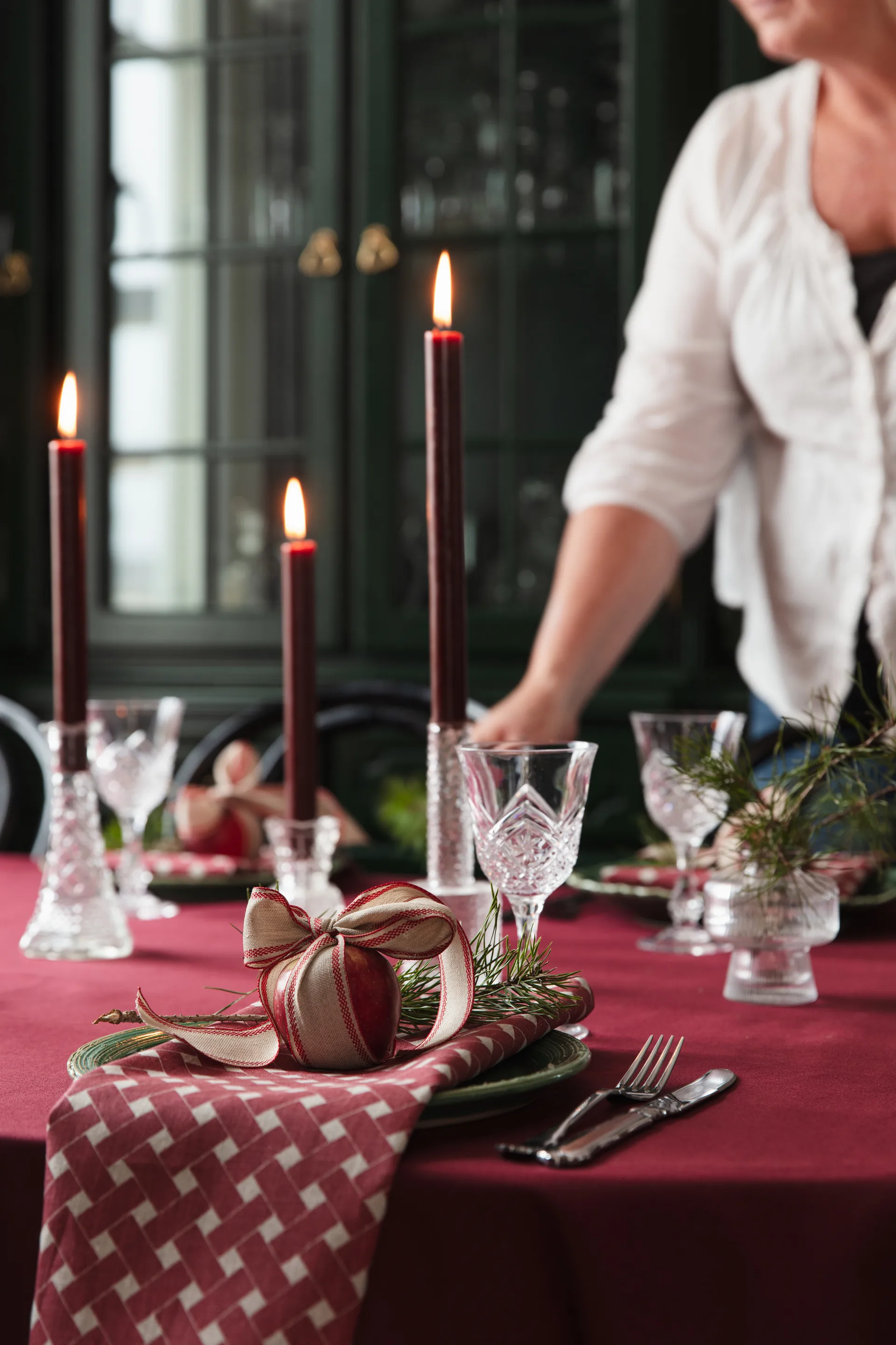 Basket ナプキン 45x45 cm 2枚, Red Almedahls | アルメダールズ