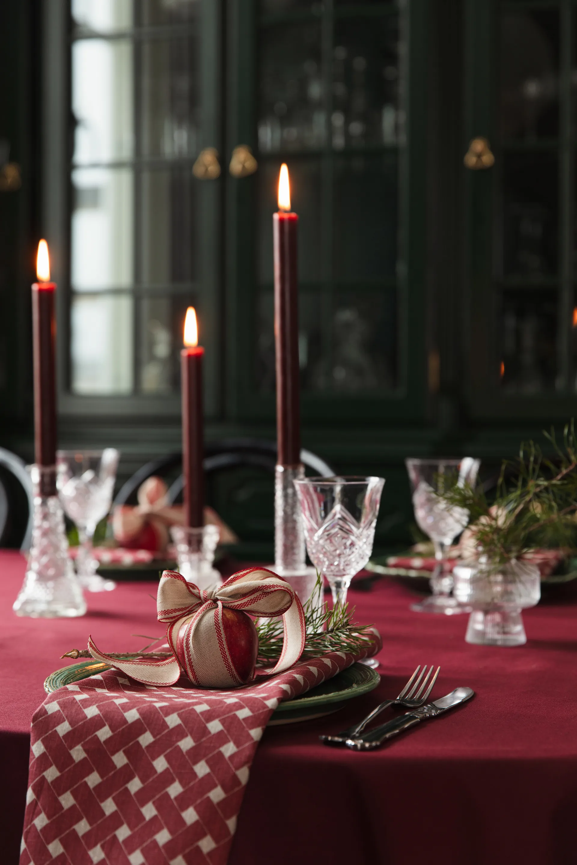 Basket ナプキン 45x45 cm 2枚, Red Almedahls | アルメダールズ