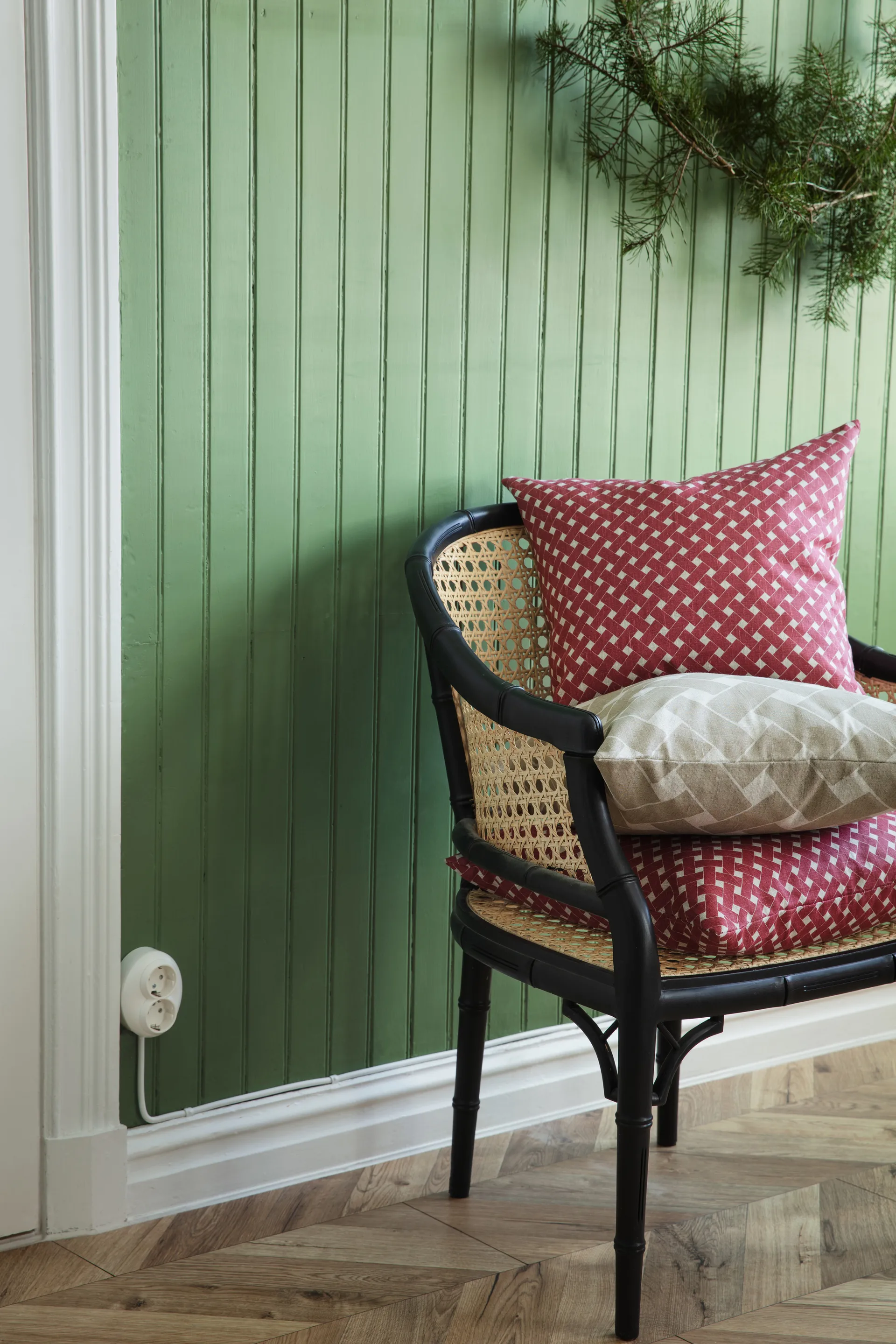 Basket クッションカバー 47x47 cm, Red Almedahls | アルメダールズ