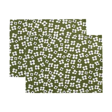 Belle Amie ランチョンマット 2枚 - Dark green, 34x45 cm - Almedahls | アルメダールズ