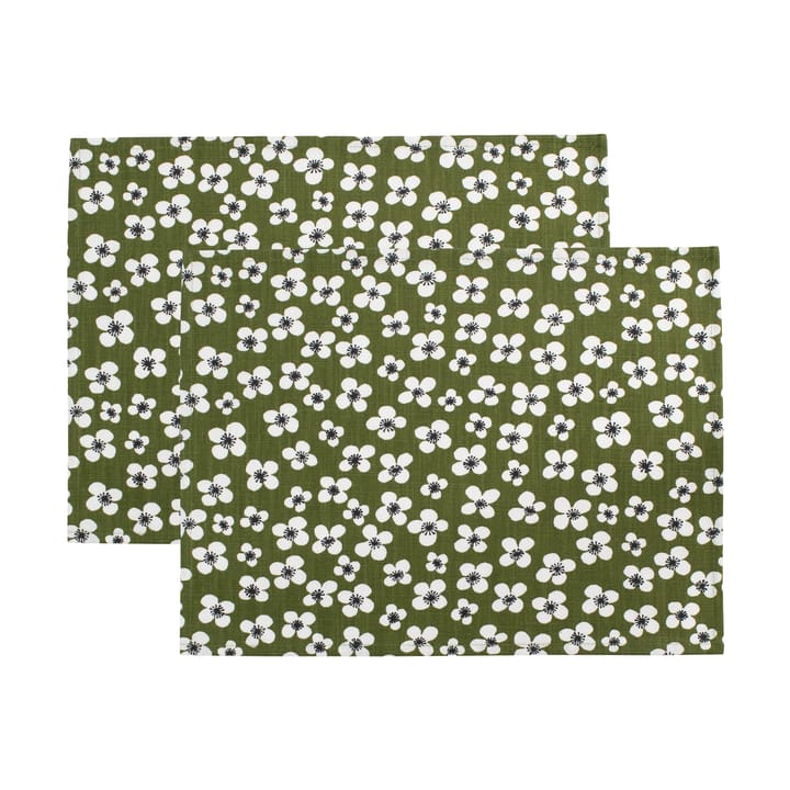 Belle Amie ランチョンマット 2枚 - Dark green, 34x45 cm - Almedahls | アルメダールズ