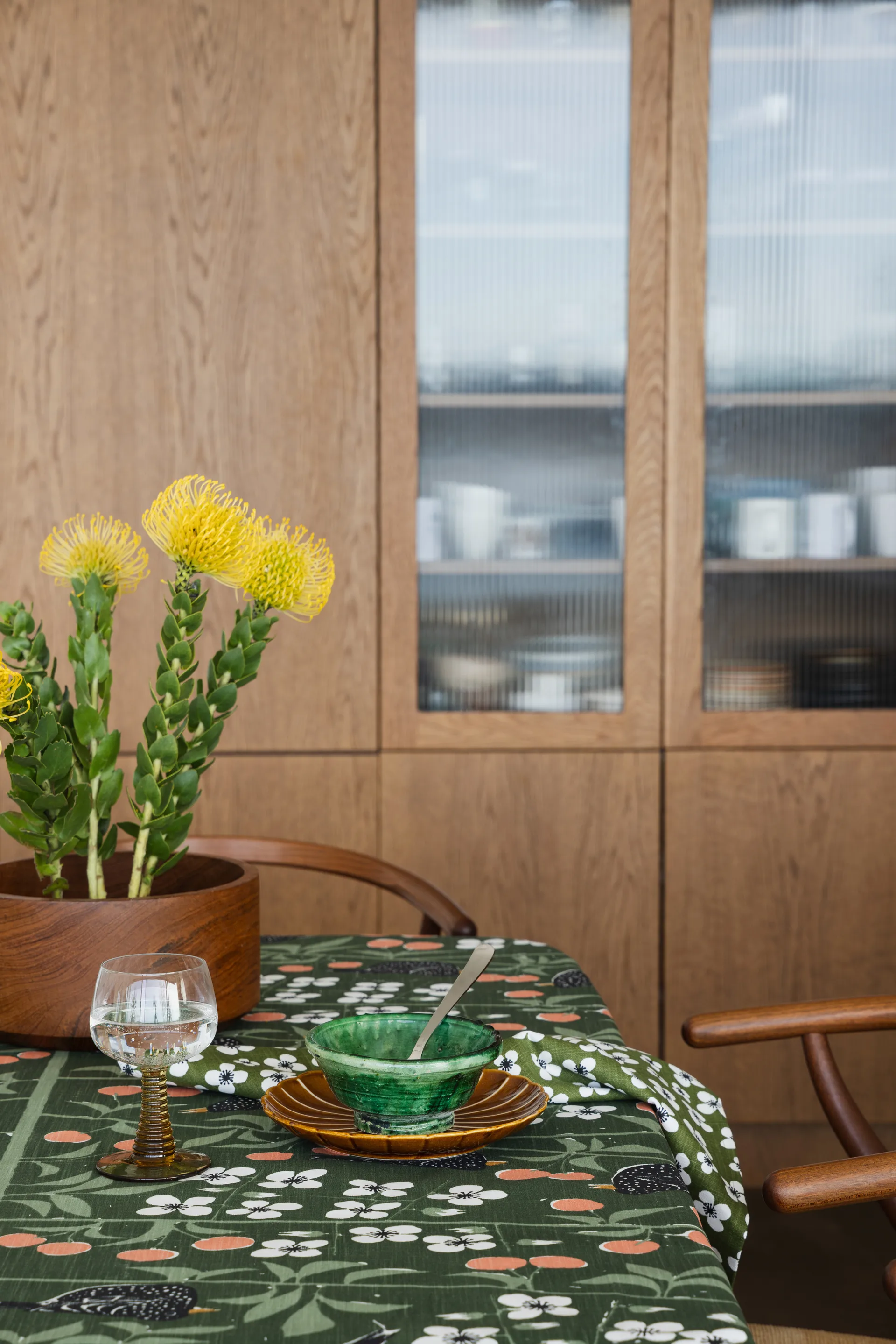 Cherry Garden テーブルクロス, Dark green, 145x250 cm Almedahls | アルメダールズ