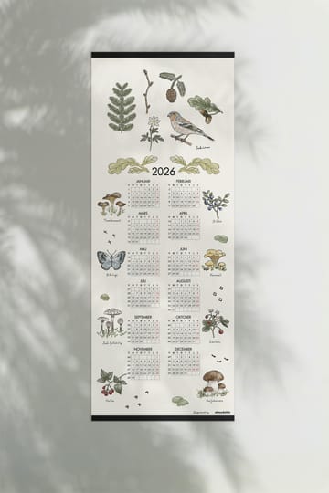 Forest Walk カレンダー 2026 - 35x90 cm - Almedahls | アルメダールズ