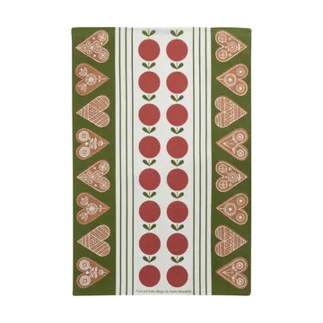 Fruit and cake キッチンタオル 47x70 cm - Red-green - Almedahls | アルメダールズ