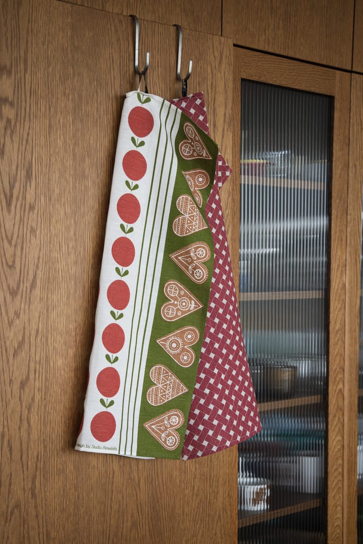 Fruit and cake キッチンタオル 47x70 cm, Red-green Almedahls | アルメダールズ