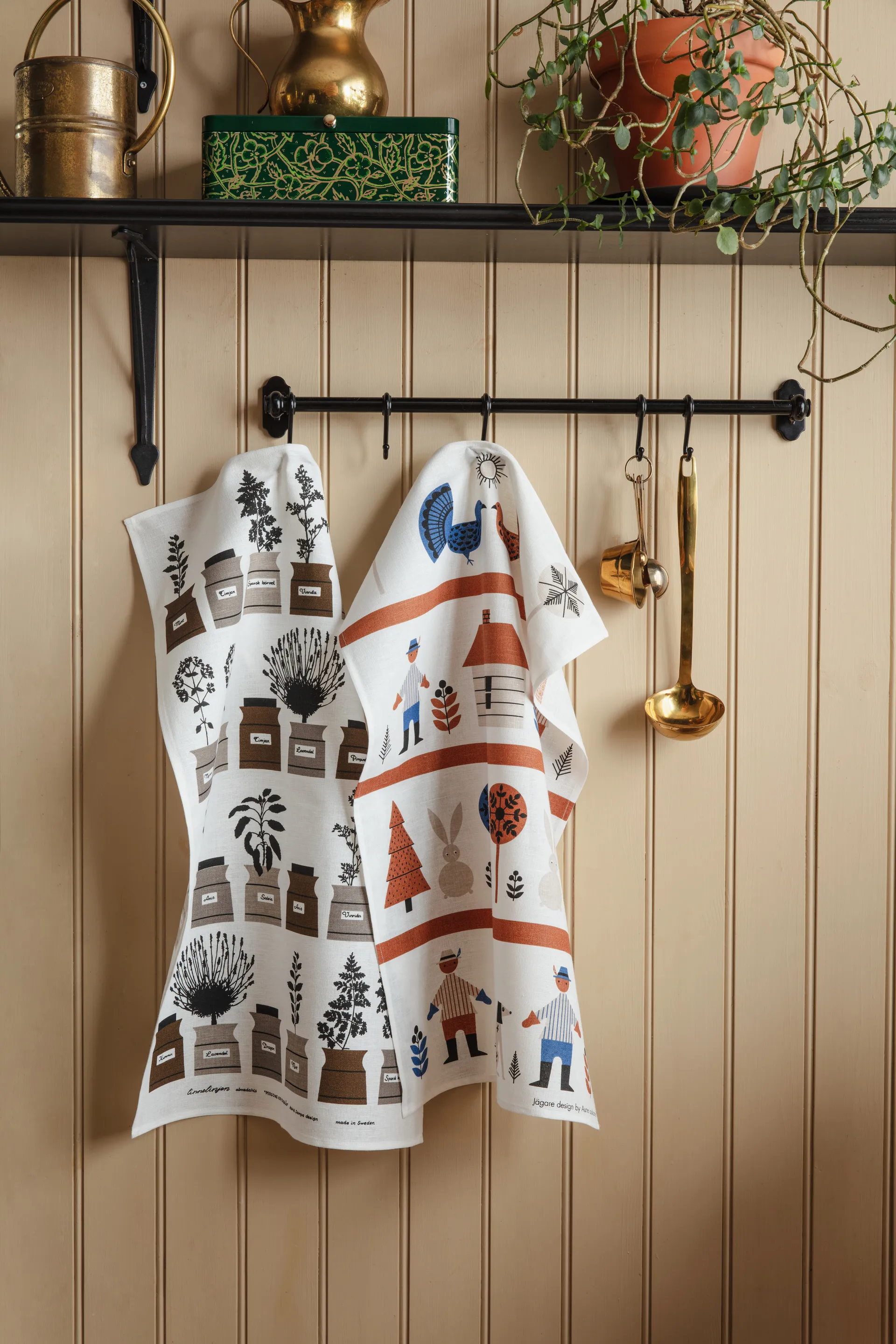 Hunter キッチンタオル 47x70 cm, Blue-brown Almedahls | アルメダールズ