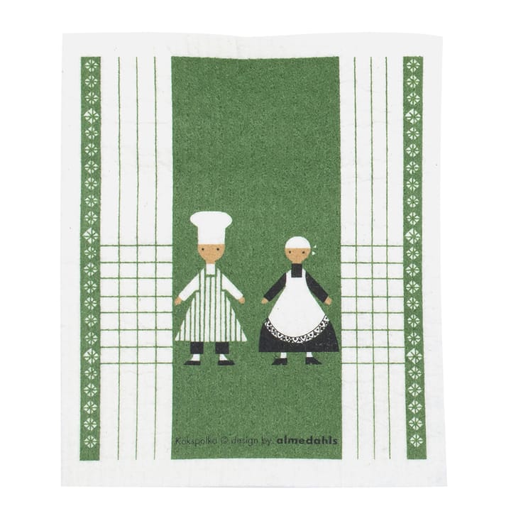 Kökspolka ディッシュクロス - green - Almedahls | アルメダールズ