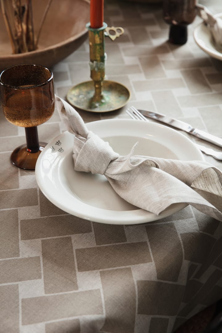 Korg XL テーブルクロス 145x250 cm, Nature taupe Almedahls | アルメダールズ
