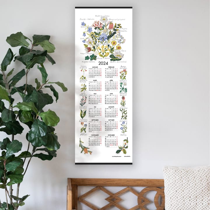 Landskapsblommor カレンダー 2024, 35x90 cm Almedahls | アルメダールズ